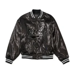 BASEBALL JACKET IN BLACK