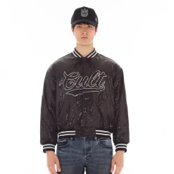 BASEBALL JACKET IN BLACK