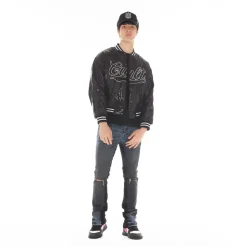 BASEBALL JACKET IN BLACK