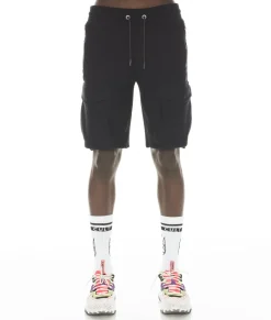 CARGO SWEATSHORT IN BLACK