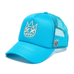 CLEAN SHIMUCHAN LOGO MESH BACK TRUCKER HAT IN ELECTRIC BLUE