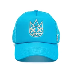 CLEAN SHIMUCHAN LOGO MESH BACK TRUCKER HAT IN ELECTRIC BLUE