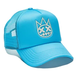 CLEAN SHIMUCHAN LOGO MESH BACK TRUCKER HAT IN ELECTRIC BLUE
