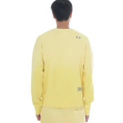 CORE CREW NECK FLEECE IN VINTAGE YELLOW