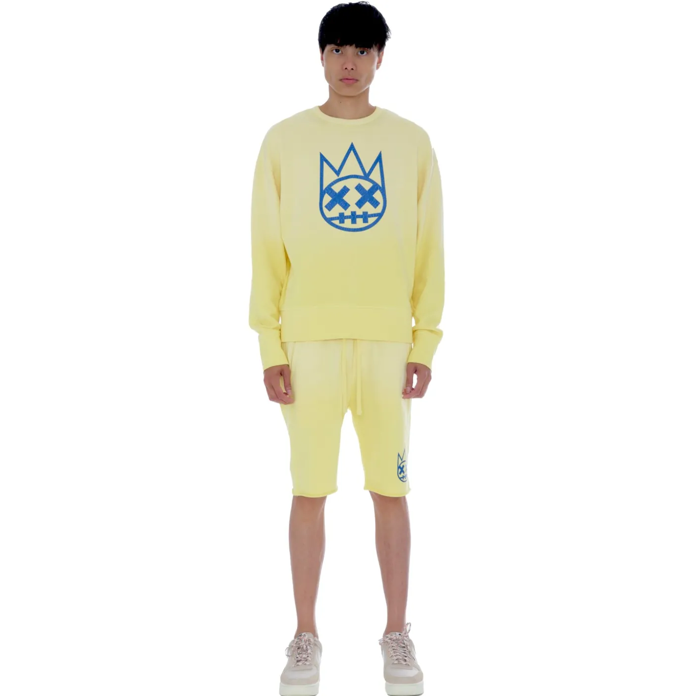 CORE CREW NECK FLEECE IN VINTAGE YELLOW