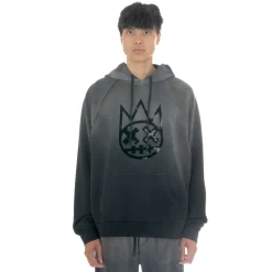 CORE PULLOVER SWEATSHIRT IN VINTAGE BLACK