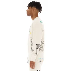 CREW NECK FLEECE IN GRAFFITI