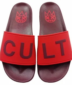 CULT SLIDE IN BEET RED