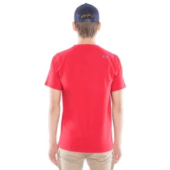 3D CLEAN SHIMUCHAN LOGO SHORT SLEEVE CREW NECK TEE IN HIGH RISK RED