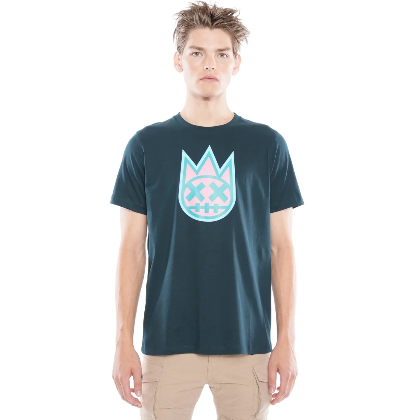 3D CLEAN SHIMUCHAN LOGO SHORT SLEEVE CREW NECK TEE IN TRUE NAVY