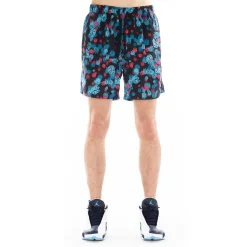 ELASTIC WAIST SWIMSUIT "MULTI SHIMUCHAN LOGO" IN BLACK