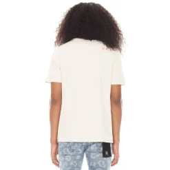 GUNS N ROSES SHORT SLEEVE CREW NECK TEE 26/1'S "GNR WINGS" IN WINTER WHITE