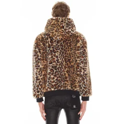 LEOPARD FAUX FUR PULL OVER