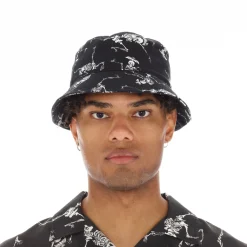 LUCKY BASTARD BUCKET HAT IN DANCING SKELETON