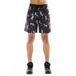 LUCKY BASTARD ELASTIC WAIST SWIMSUIT IN SKELETON