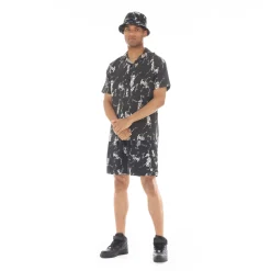 LUCKY BASTARD ELASTIC WAIST SWIMSUIT IN SKELETON
