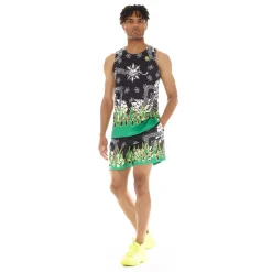MESH ATHLETIC SHORT IN PAISLEY FLAME
