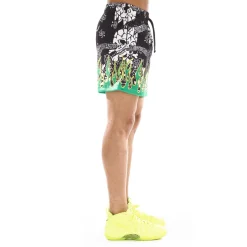 MESH ATHLETIC SHORT IN PAISLEY FLAME