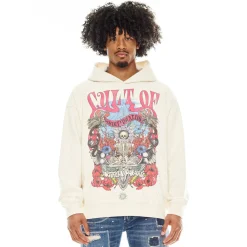 PULLOVER SWEATSHIRT IN WINTER CREAM