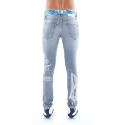 PUNK SUPER SKINNY BELTED STRETCH IN SPRAY