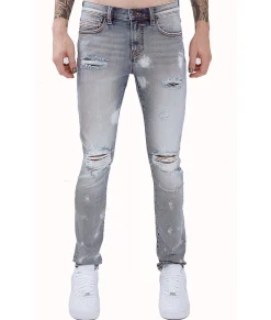 PUNK SUPER SKINNY STRETCH IN BLEACH
