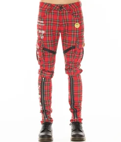 ROCKER CARGO "SEX PISTOLS" IN PLAID
