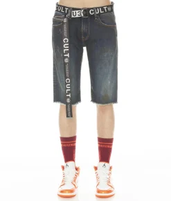 ROCKER MENS SHORT STRETCH W/ BELT IN TIDAL