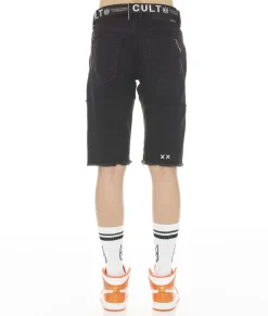 ROCKER MENS SHORT STRETCH W/ BELT IN GRUNGE