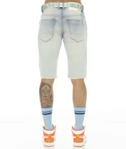 ROCKER SHORT STRETCH W/ BELT IN SCARS