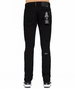 ROCKER SLIM - PREMIUM STRETCH IN BLACK INK JEANS NEW