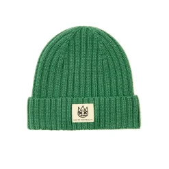 SHIMUCHAN LOGO KNIT HAT IN VINTAGE GREEN
