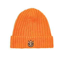 SHIMUCHAN LOGO KNIT HAT IN CORAL