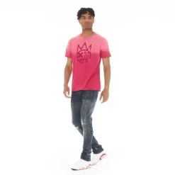 SHIMUCHAN LOGO SHORT SLEEVE CREW NECK TEE IN VINTAGE RED