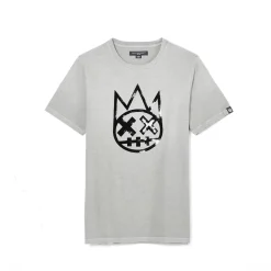 SHIMUCHAN LOGO SHORT SLEEVE CREW NECK TEE IN VINTAGE GREY
