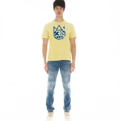 SHIMUCHAN LOGO SHORT SLEEVE CREW NECK TEE IN VINTAGE YELLOW