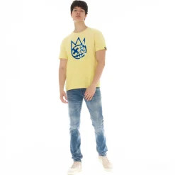 SHIMUCHAN LOGO SHORT SLEEVE CREW NECK TEE IN VINTAGE YELLOW
