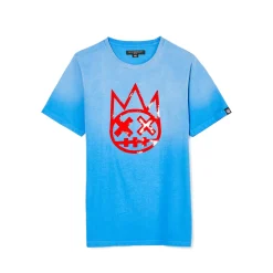 SHIMUCHAN LOGO SHORT SLEEVE CREW NECK TEE IN VINTAGE BLUE