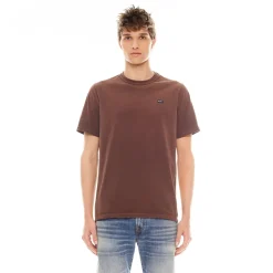 SHIMUCHAN LOGO SHORT SLEEVE CREW NECK T SHIRT IN VINTAGE BROWN