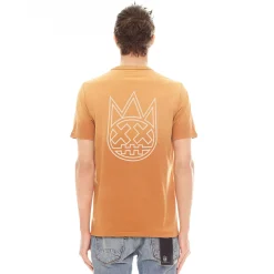 SHIMUCHAN LOGO SHORT SLEEVE CREW NECK T SHIRT IN VINTAGE RUST