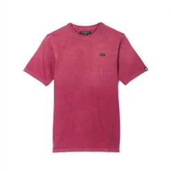 SHIMUCHAN LOGO SHORT SLEEVE CREW NECK T SHIRT IN VINTAGE MERLOT