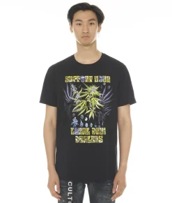 SHORT SLEEVE CREW NECK TEE "LOCAL DEALER" IN BLACK