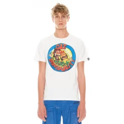SHORT SLEEVE CREW NECK TEE 26/1'S "C&C" IN WHITE