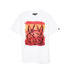 SHORT SLEEVE CREW NECK TEE "MOSS" IN WHITE