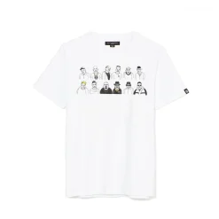 SHORT SLEEVE CREW NECK TEE "50 YEARS" IN WHITE