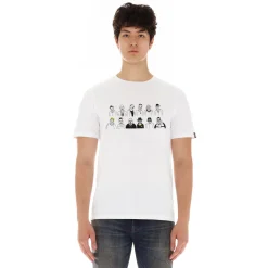 SHORT SLEEVE CREW NECK TEE "50 YEARS" IN WHITE