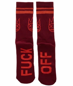 SOCKS IN BEET RED