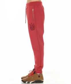 SWEATPANT IN GARNET