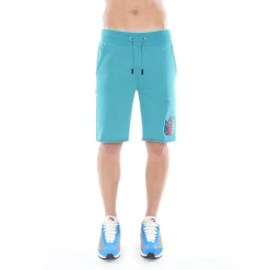 SWEATSHORT IN TILE BLUE