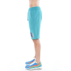 SWEATSHORT IN TILE BLUE