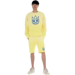 SWEATSHORTS IN VINTAGE YELLOW